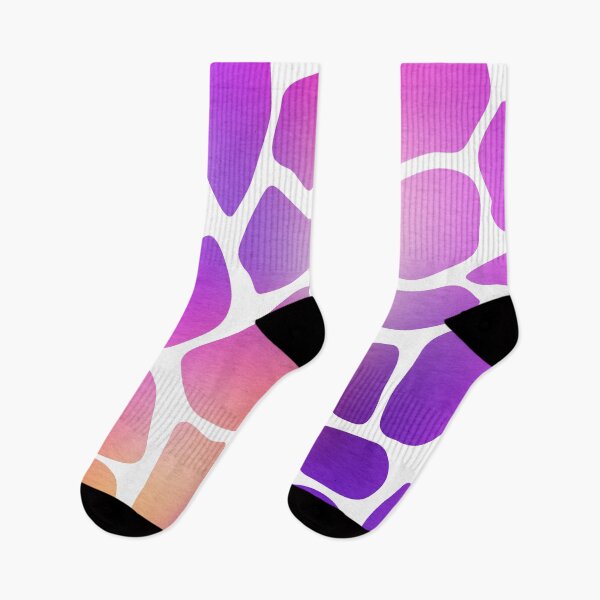 Item preview, Colorful Giraffe Print Purple Gradient Pattern designed and sold by FranzNCandy.