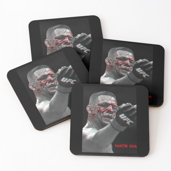 Item preview, Nate Diaz Middle Finger BW Gift Tshirt sticker Nate diaz Poster designed and sold by elizabeth-olwen.
