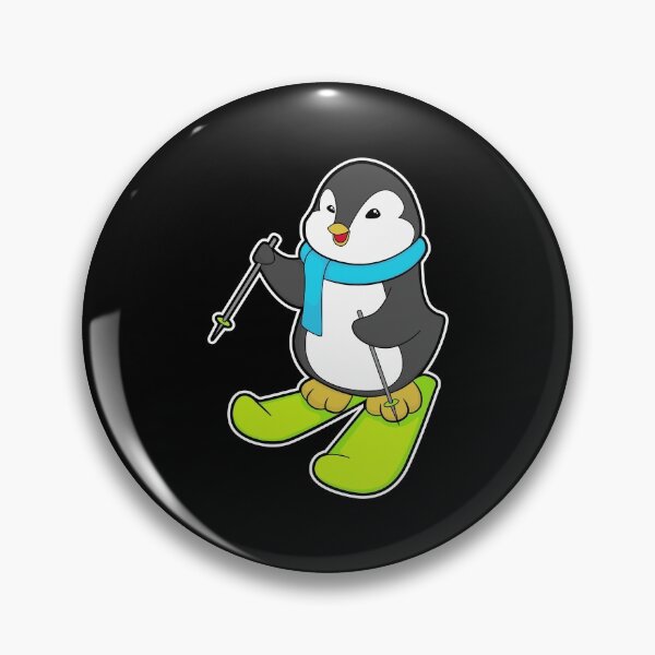 Item preview, Penguin as Skier with Ski designed and sold by Snabdesign84.