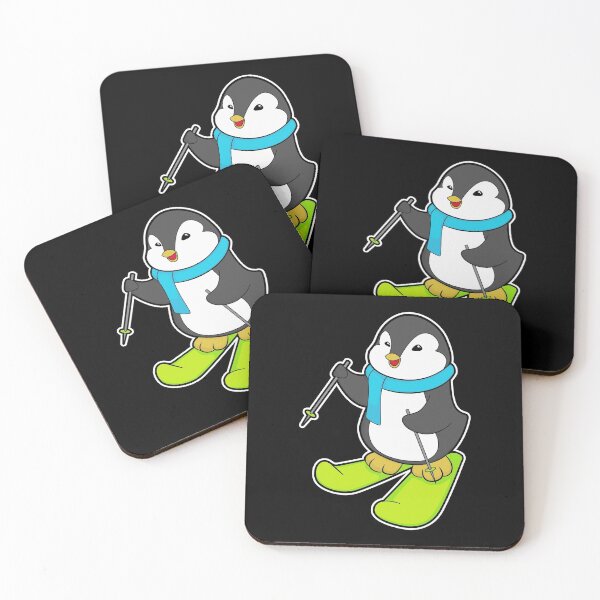 Item preview, Penguin as Skier with Ski designed and sold by Snabdesign84.