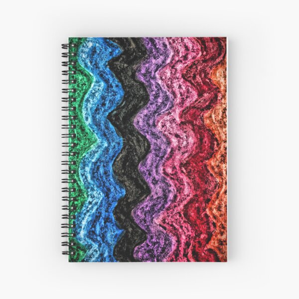 Waverly - Colorful Abstract Art Spiral Notebook