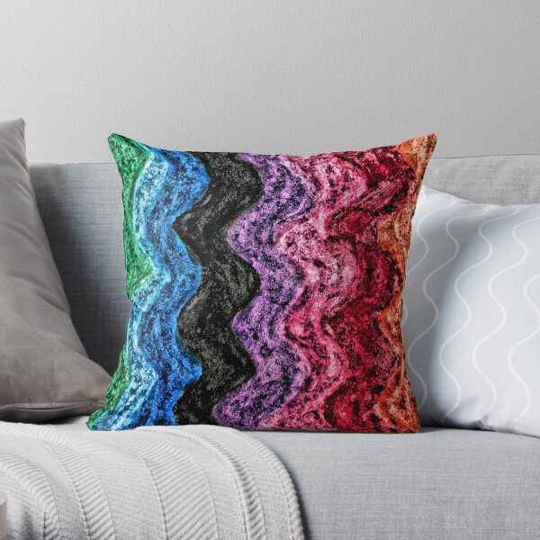 Waverly - Colorful Abstract Art Throw Pillow