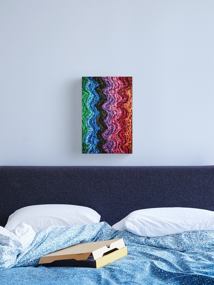 Thumbnail 1 of 3, Canvas Print, Waverly - Colorful Abstract Art designed and sold by OneDayArt.