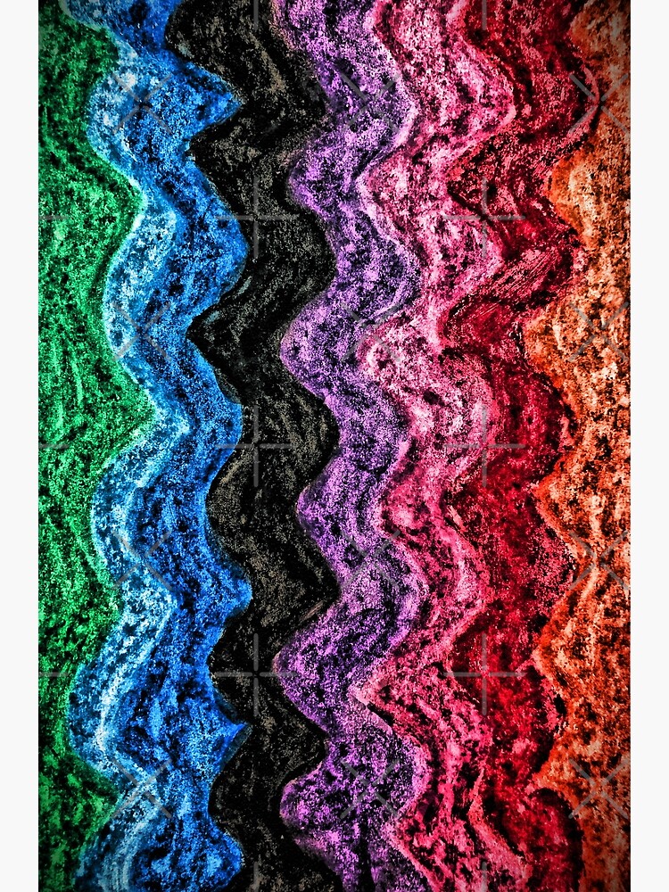 Thumbnail 3 of 3, Canvas Print, Waverly - Colorful Abstract Art designed and sold by OneDayArt.