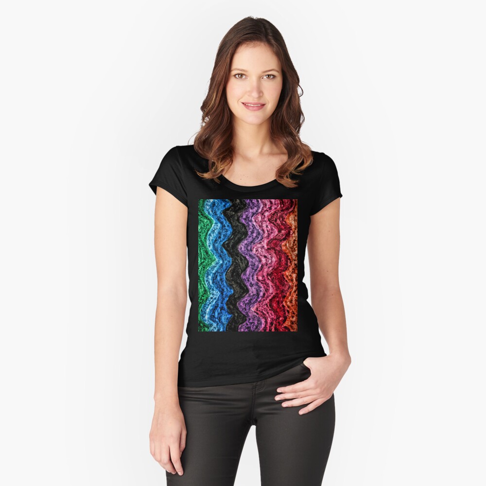 Item preview, Fitted Scoop T-Shirt designed and sold by OneDayArt.
