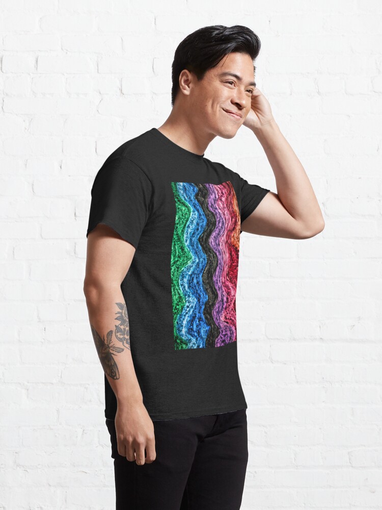 Alternate view of Waverly - Colorful Abstract Art Classic T-Shirt