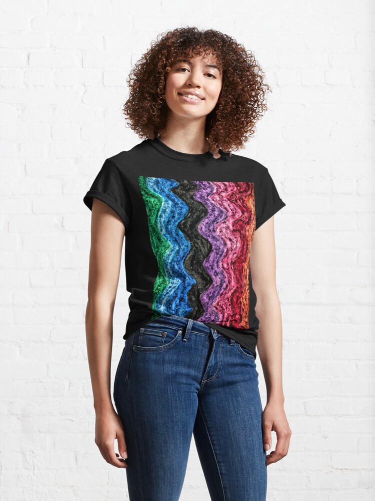 Alternate view of Waverly - Colorful Abstract Art Classic T-Shirt