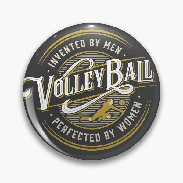 Item preview, Volleyball: Invented by Men. Perfected by Women | Vintage Typography designed and sold by 804 Volleyball Swag  Volleyball Merch for players and fans.