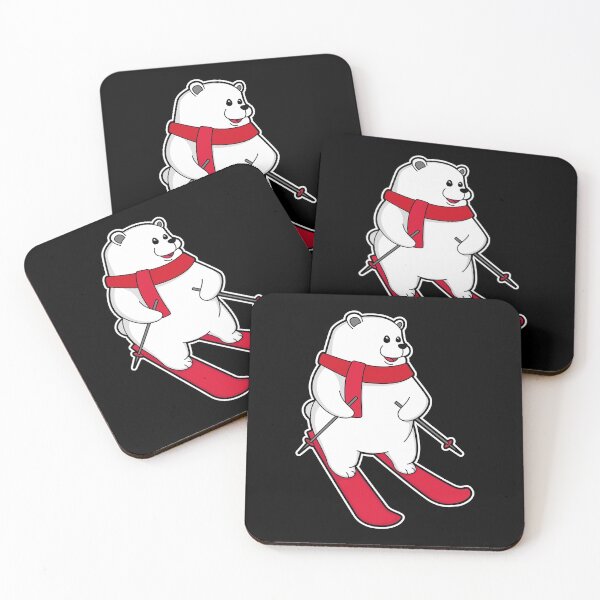 Item preview, Polar bear as Skier with Ski designed and sold by Snabdesign84.