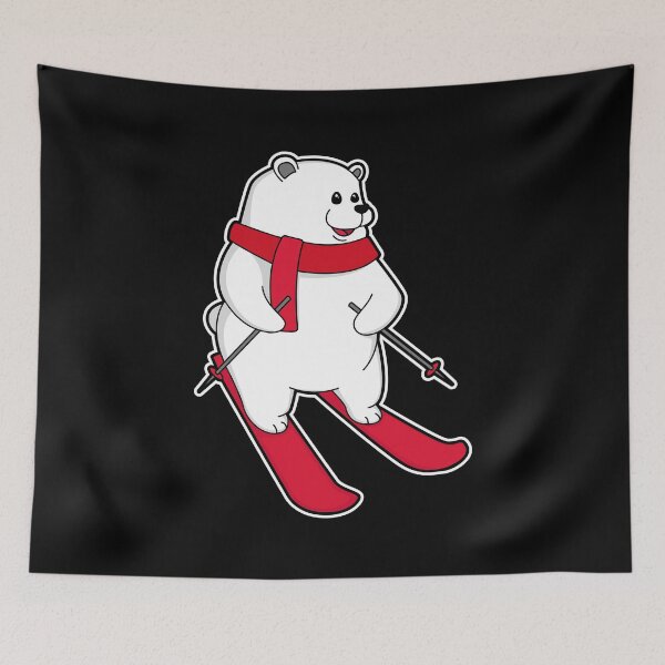 Item preview, Polar bear as Skier with Ski designed and sold by Snabdesign84.