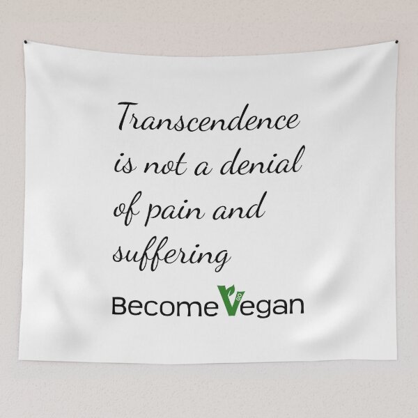 Item preview, Transcendence or denial - be vegan designed and sold by reIntegration.