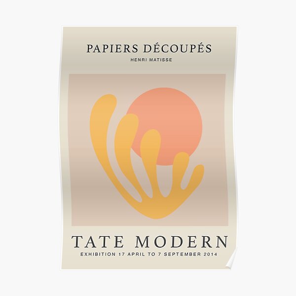Henri Matisse Papiers Decoupes Tate Modern Poster
