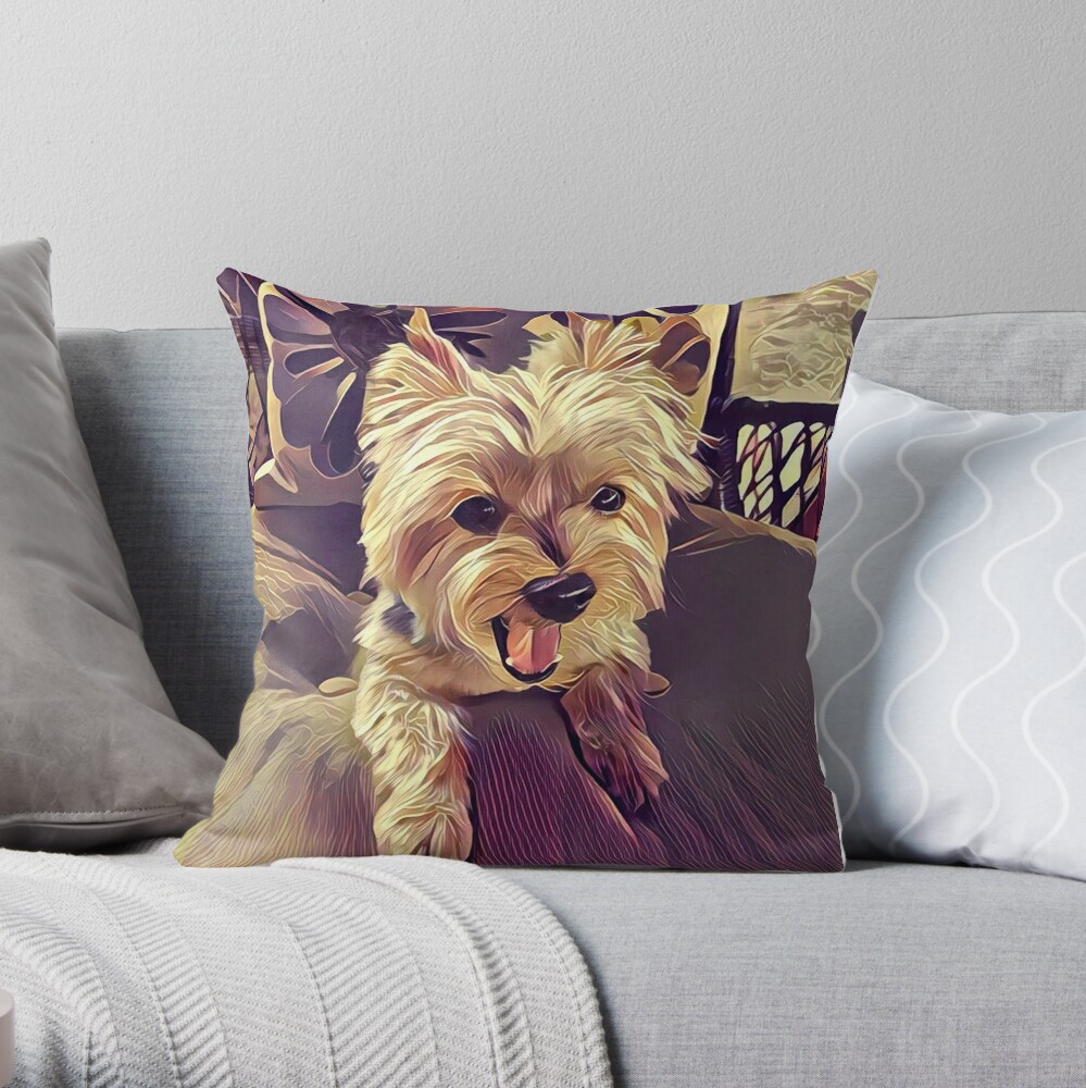 yorkie shaped pillow