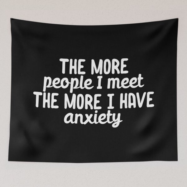 Item preview, The more people I meet the I have anxiety designed and sold by 23mangoes.