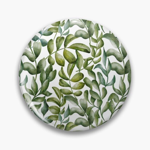 Item preview, Beautiful watercolorfoliage seamless pattern with green leaves on the white background. Elegant hand-drawn nature ornament. designed and sold by BananiLettering.