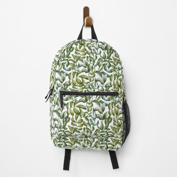 Item preview, Beautiful watercolorfoliage seamless pattern with green leaves on the white background. Elegant hand-drawn nature ornament. designed and sold by BananiLettering.