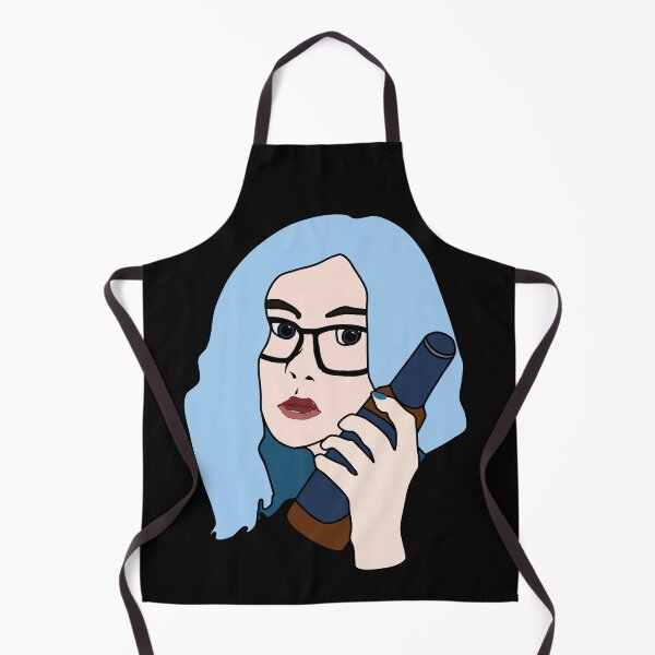 Item preview, Pretty girl with blue hair holding a bottle designed and sold by Kirvi.