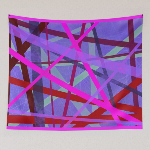 Item preview, Shades of Purple Lines Abstract Digital Art Design designed and sold by AMSonArt.