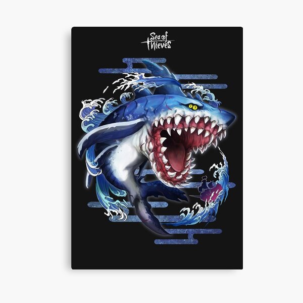 Sea Of Thieves Megalodon Shark Canvas Print