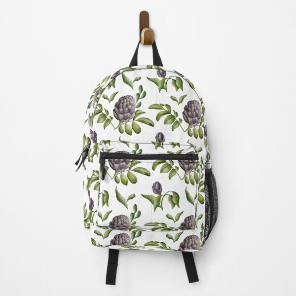 Item preview, Beautiful watercolor floral seamless pattern with purple artichoke and green leaves on the white background. Elegant hand-drawn nature ornament. designed and sold by BananiLettering.