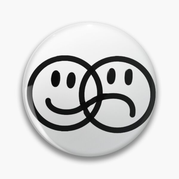 Item preview, happy and sad face designed and sold by sophsstuff12345.