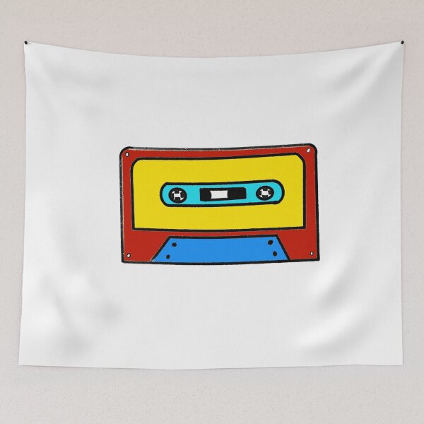 Item preview, Colorful Cassette Doodle designed and sold by DoodlebyZ.