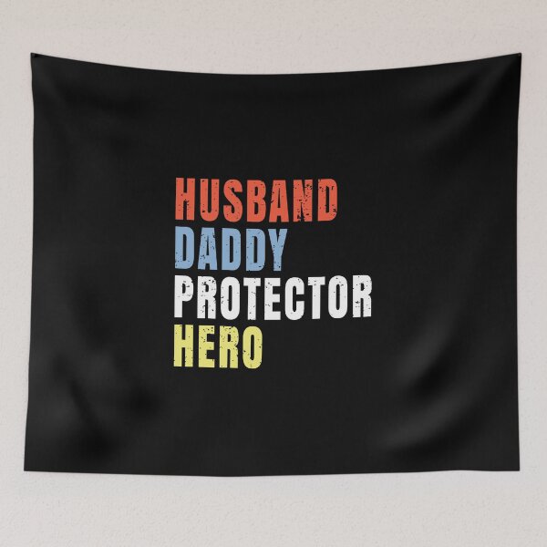 Item preview, Husband Daddy Protector Hero father birthday designed and sold by ELAB27.