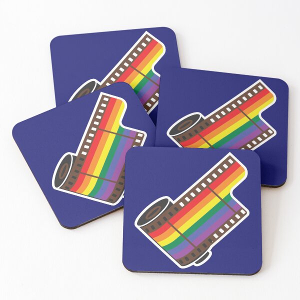 Item preview, Minimal Rainbow Film Roll White Outline designed and sold by Mr-FluffyTail.