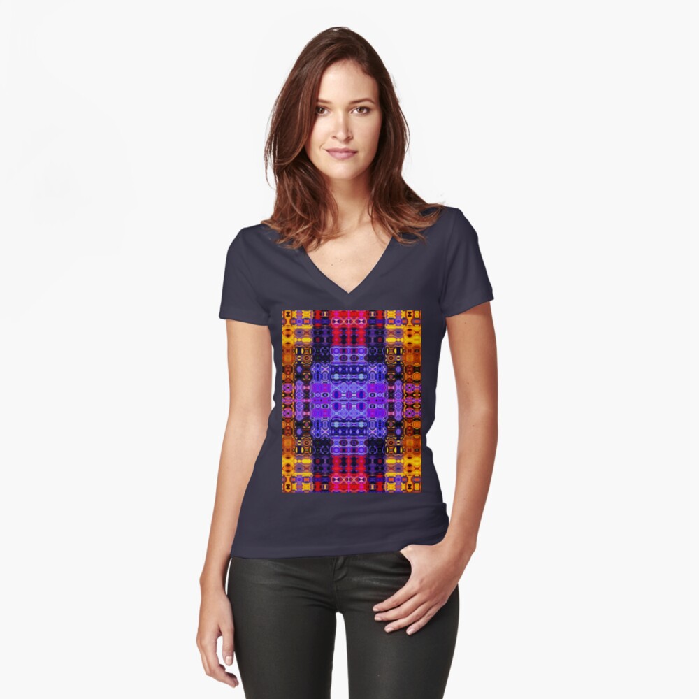 Item preview, Fitted V-Neck T-Shirt designed and sold by vkdezine.