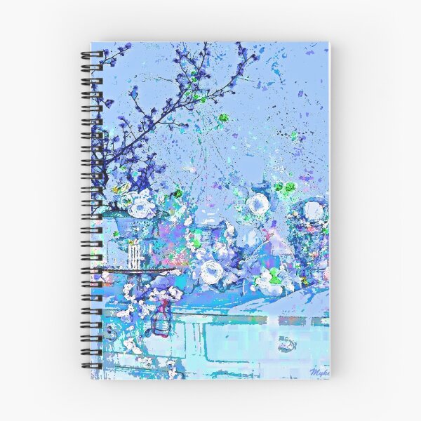 Item preview, Blue Floral Impression Vintage designed and sold by Overthetopsm.