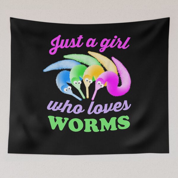 Item preview, Worm On A String Just A Girl Who Loves Worms designed and sold by Cloudlia.