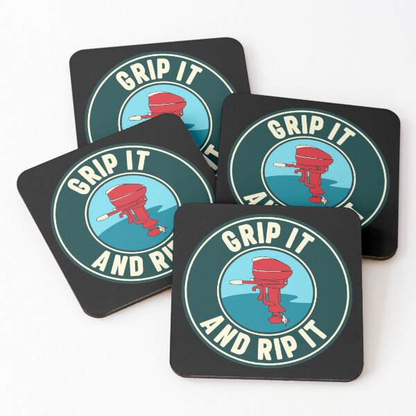 Item preview, Outboard Motor Vintage Boating Grip It and Rip It designed and sold by Huhnerdieb Apparel.