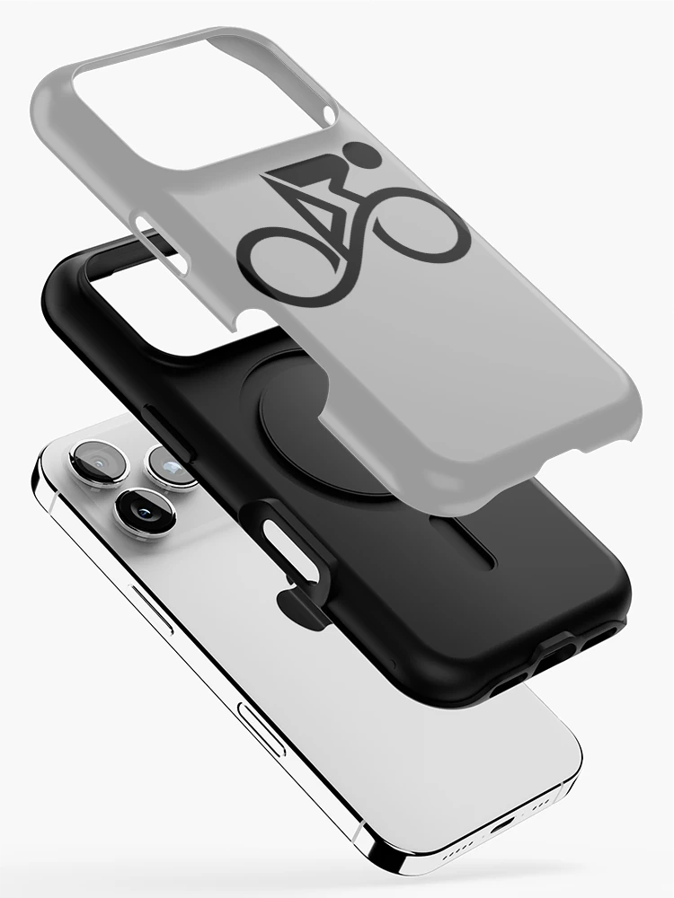 Thumbnail 2 of 4, iPhone Case, Abstract Cyclist Line Art Infinity designed and sold by RabeDesigns.