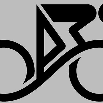 Artwork thumbnail, Abstract Cyclist Line Art Infinity by RabeDesigns