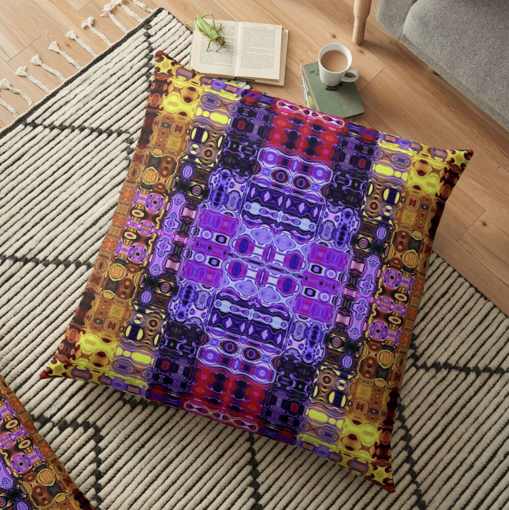 Bohemian Motif 3 Floor Pillow
