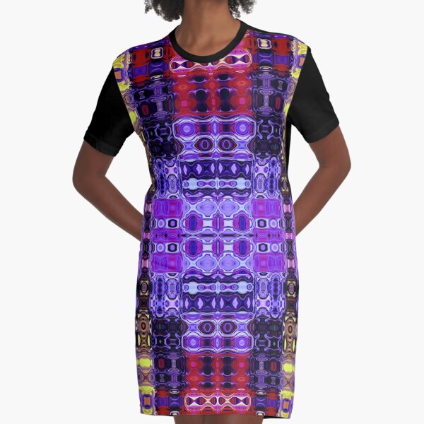 Bohemian Motif 3 Graphic T-Shirt Dress
