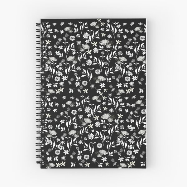 Aperçu de l'œuvre FLORALE NOIR ET BLANC CLASSIQUE créée et vendue par KINGTOUCAN.