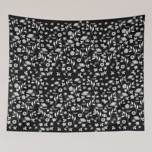 Item preview, CLASSICAL BLACK AND WHITE FLORAL designed and sold by KINGTOUCAN.