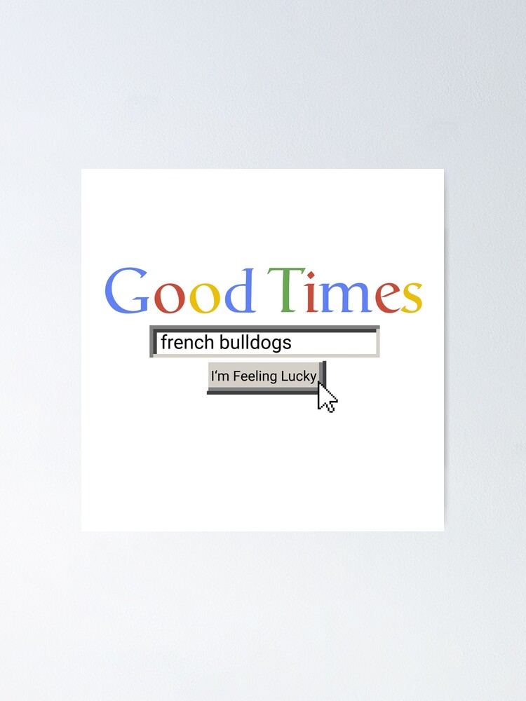 Imagen 1 de 3, Póster con la obra Good Times French Bulldogs, diseñada y vendida por Graograman.