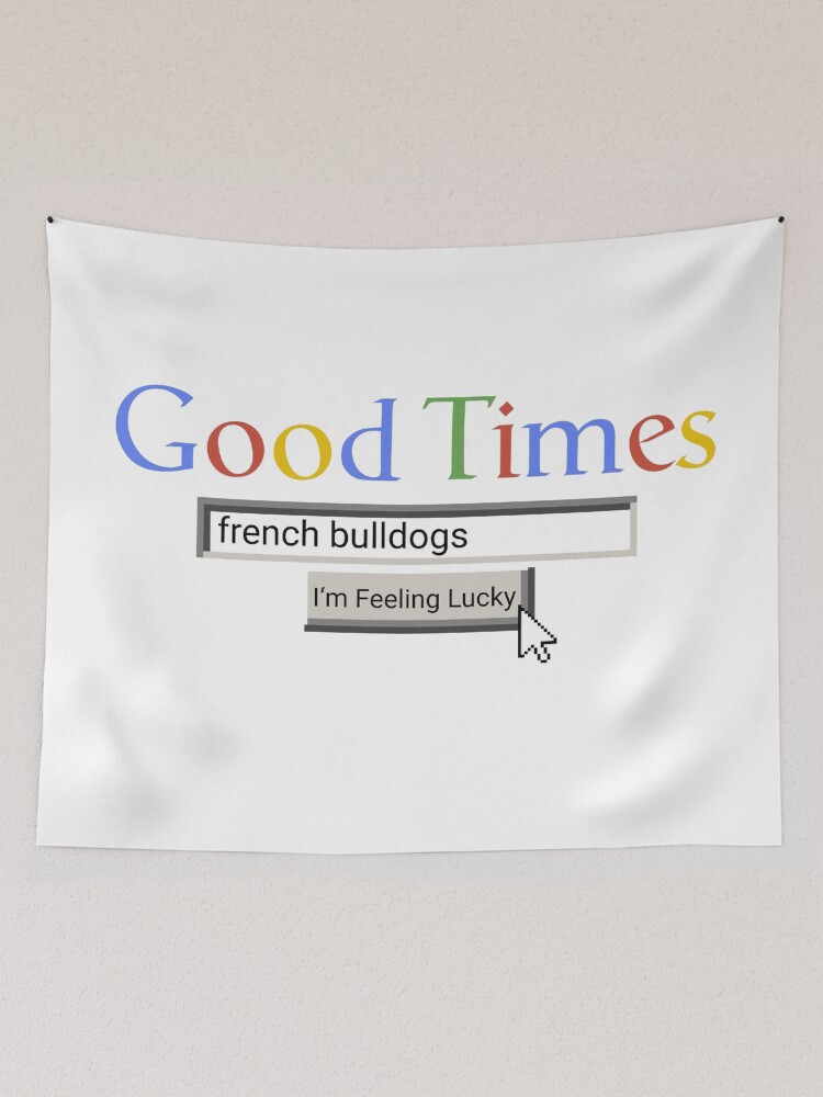 Aperçu 2 sur 3. Tentures avec l'œuvre Good Times French Bulldogs créée et vendue par Graograman.