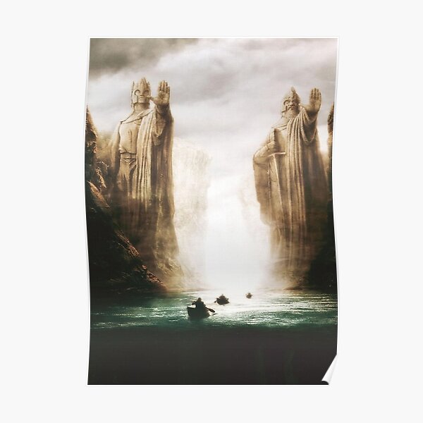 Argonath-Hügel Poster