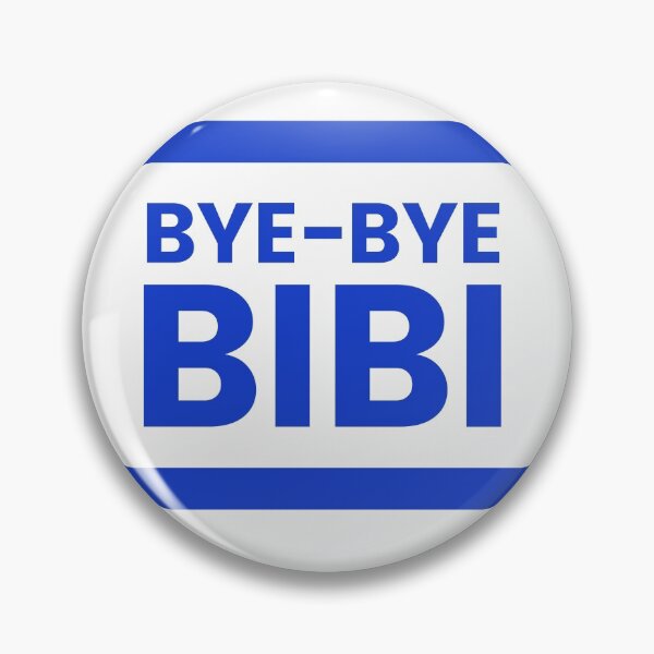Item preview, BYE-BYE BIBI | Benjamin Netanyahu Leaves Office | Israeli Flag | White and Blue designed and sold by NoirOwned.