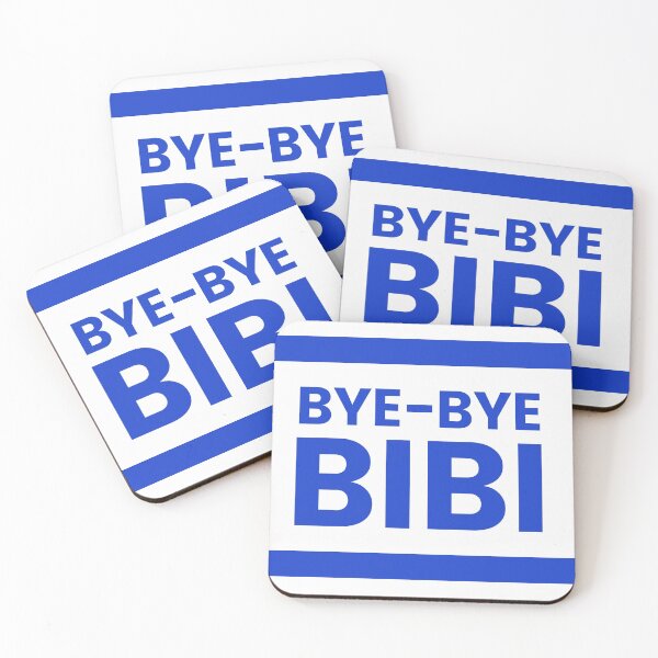 Item preview, BYE-BYE BIBI | Benjamin Netanyahu Leaves Office | Israeli Flag | White and Blue designed and sold by NoirOwned.