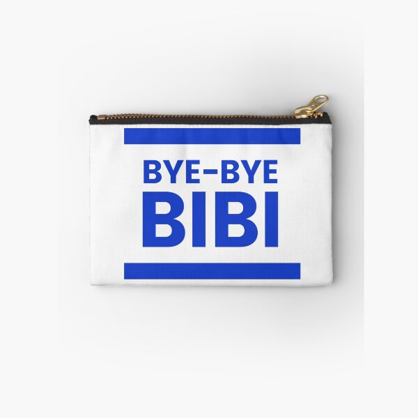 Item preview, BYE-BYE BIBI | Benjamin Netanyahu Leaves Office | Israeli Flag | White and Blue designed and sold by NoirOwned.