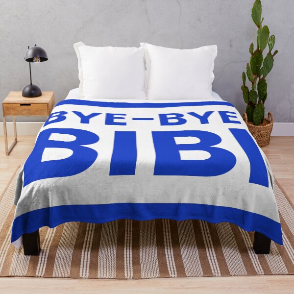 Item preview, BYE-BYE BIBI | Benjamin Netanyahu Leaves Office | Israeli Flag | White and Blue designed and sold by NoirOwned.