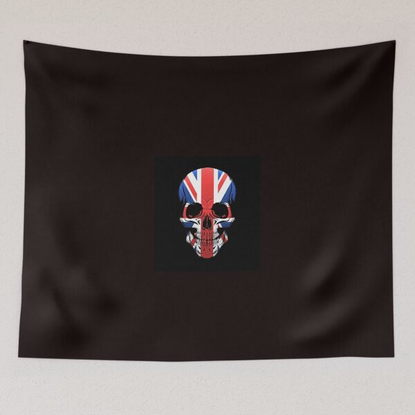 Item preview, The United Kingdom Flag Skull Illustration designed and sold by devaleta.