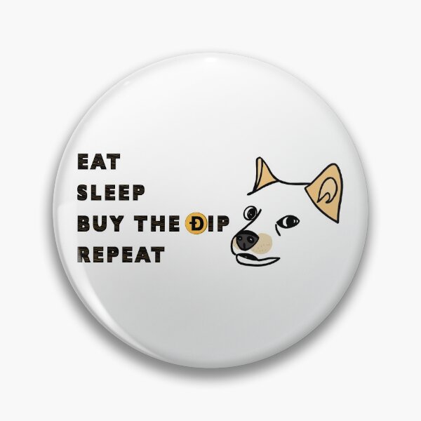 Item preview, Eat. Sleep. Buy the Dip. Repeat. Doge Shiba Inu Dog designed and sold by ThatsJustJilly.