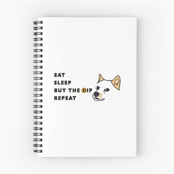 Item preview, Eat. Sleep. Buy the Dip. Repeat. Doge Shiba Inu Dog designed and sold by ThatsJustJilly.