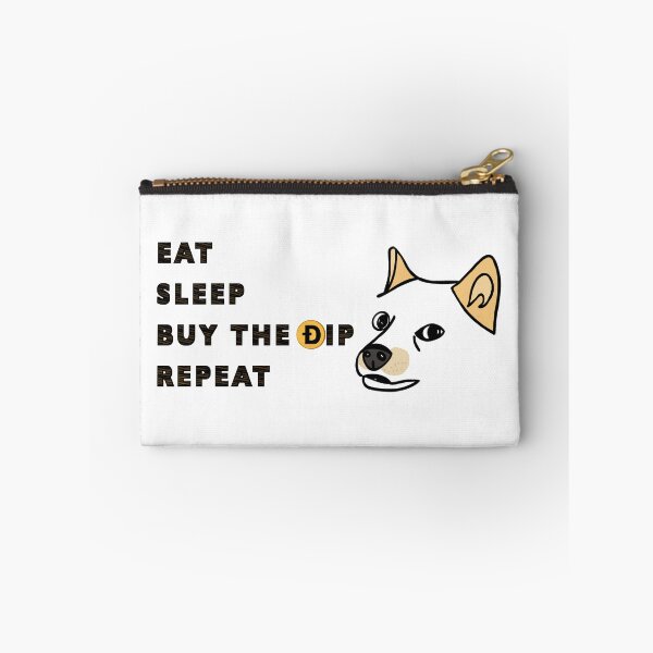 Item preview, Eat. Sleep. Buy the Dip. Repeat. Doge Shiba Inu Dog designed and sold by ThatsJustJilly.