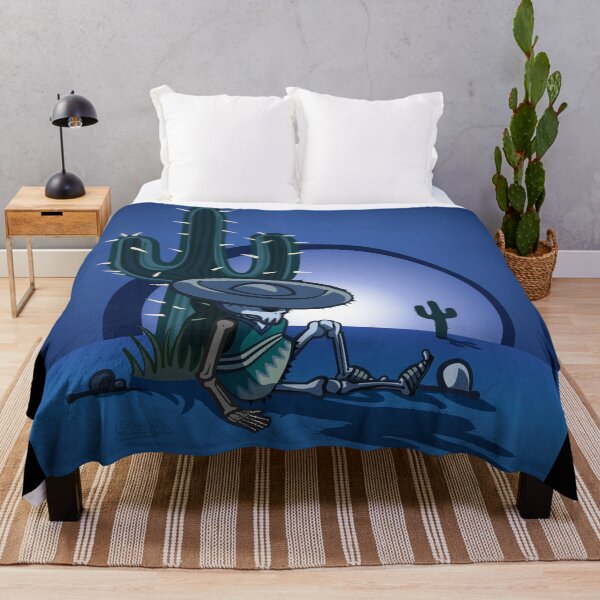 Item preview, Cactus and skeleton at night in the desert designed and sold by LEGADOVISUAL.